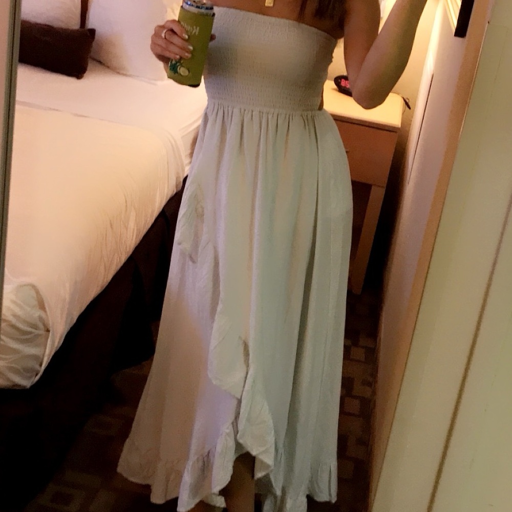 Mint Green Strapless Dress